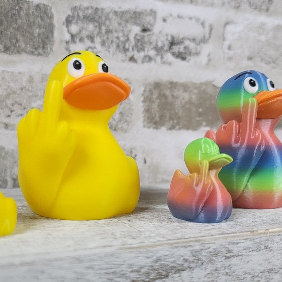 Duck You Middle Finger Duck | Gag Gift | Fun Desk Toy | Unique Gift | 3D Printed - Picture 11 of 12